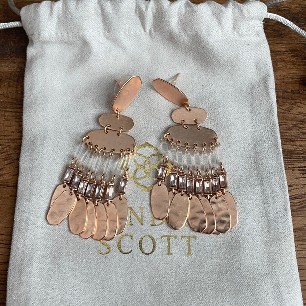 Rose Gold Kendra Scott Earrings